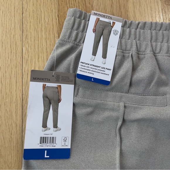 Mondetta Women's Pintuck Straight Leg Pants - Picture 6 of 8